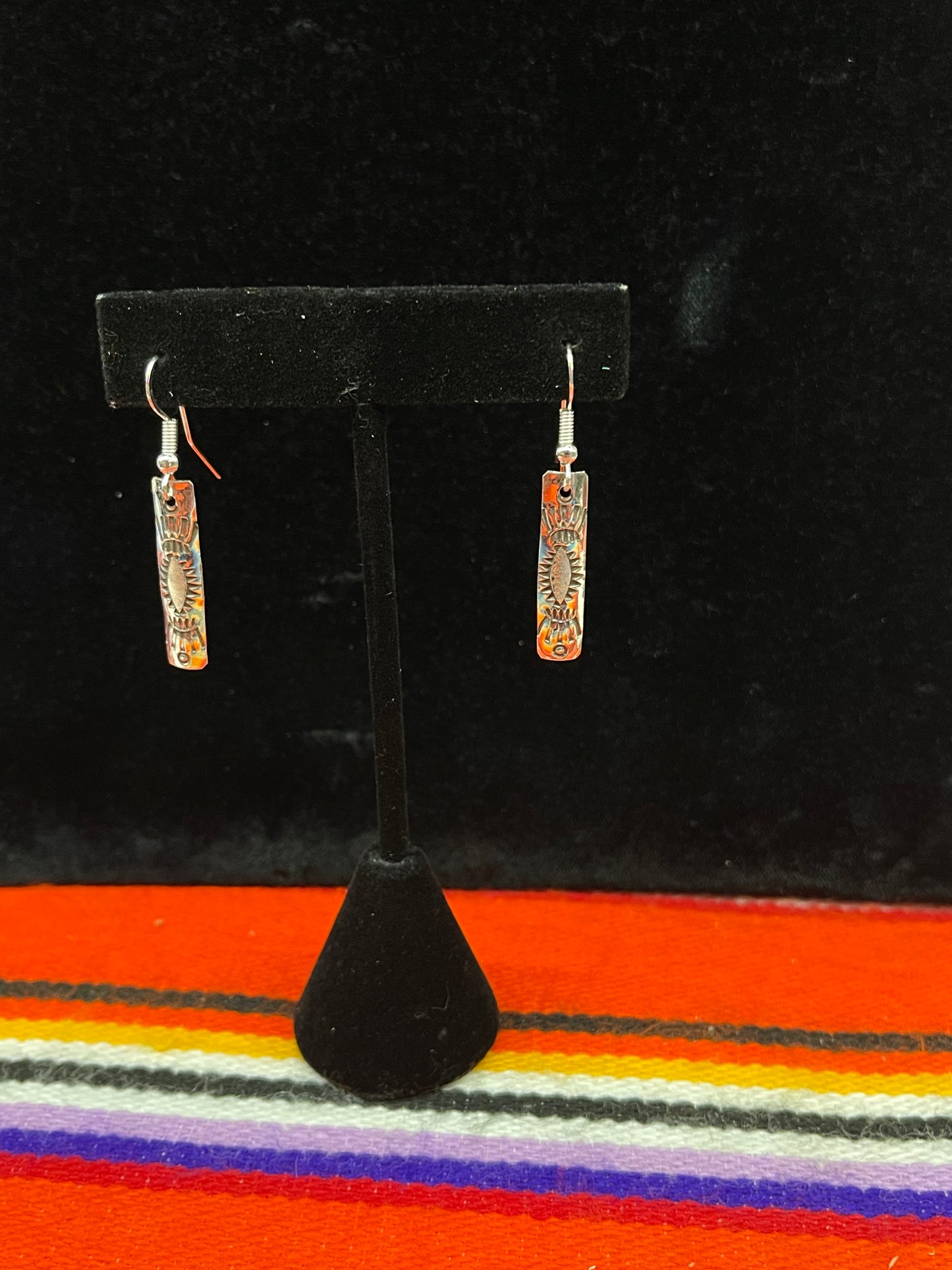 Dangle Stamped Earrings