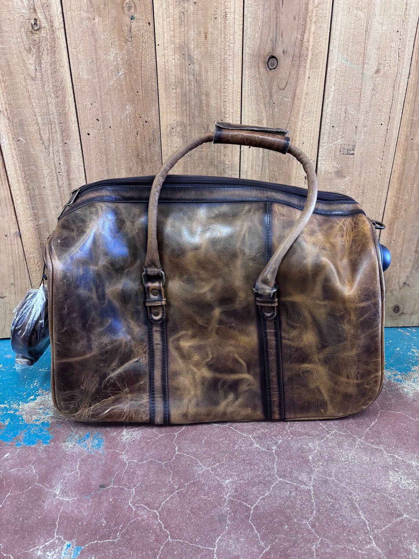 Brown Leather Duffle Bag/Suitcase