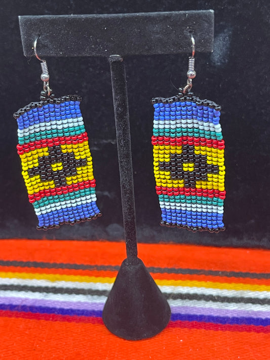 Multi-Color Beaded Earrings
