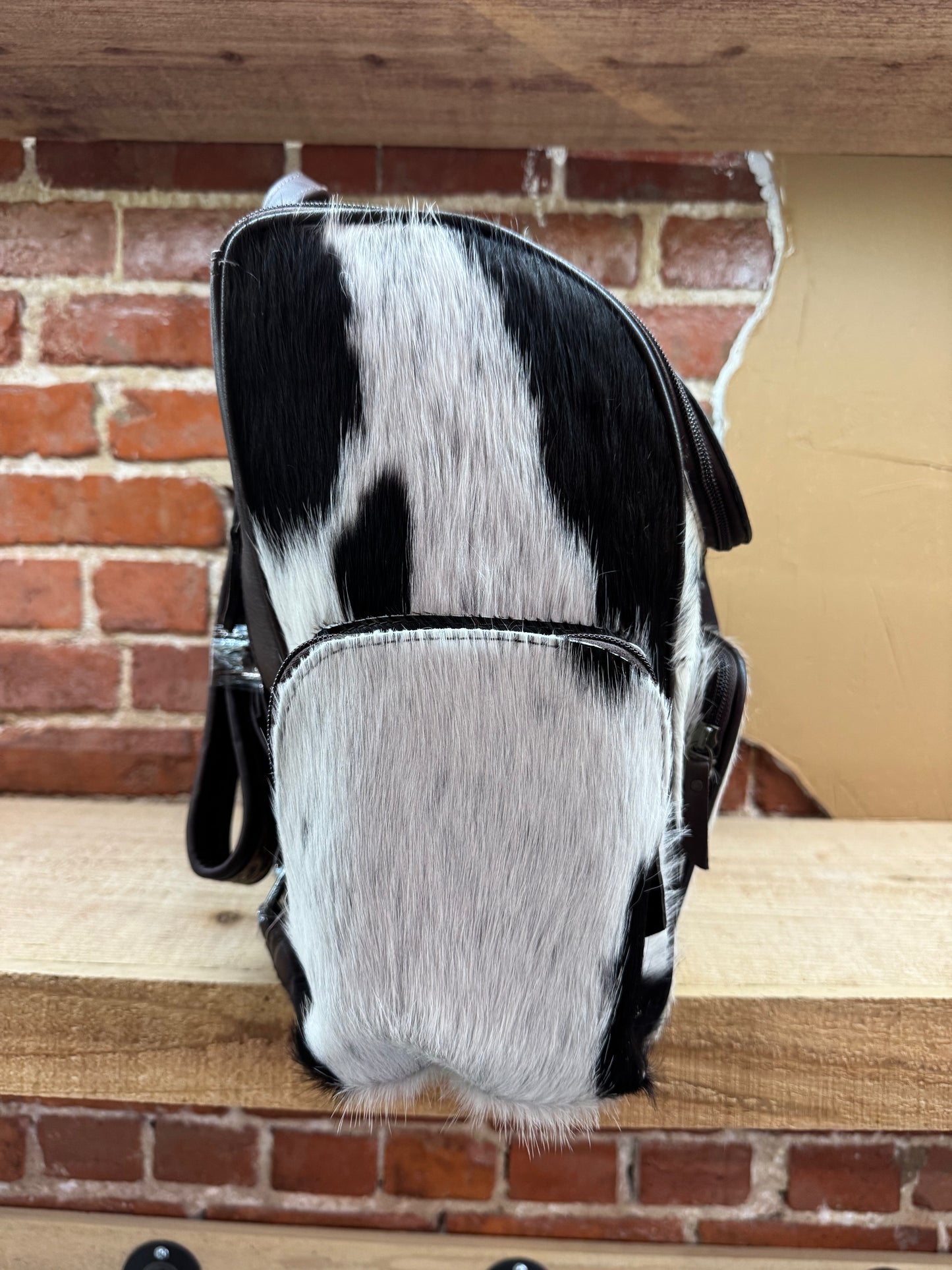 Suit of Aces Leather and Cow Hide Backpack