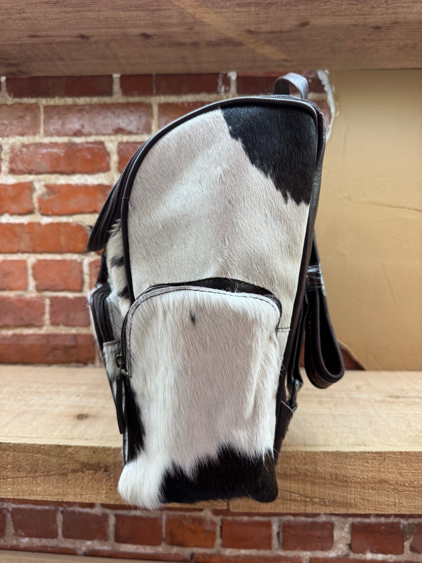 Suit of Aces Leather and Cow Hide Backpack