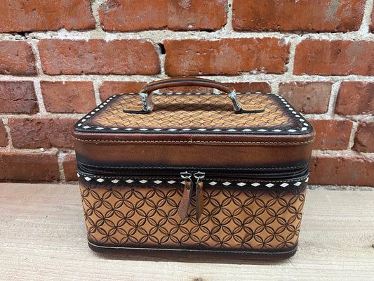 Stamped Leather Jewelry Box
