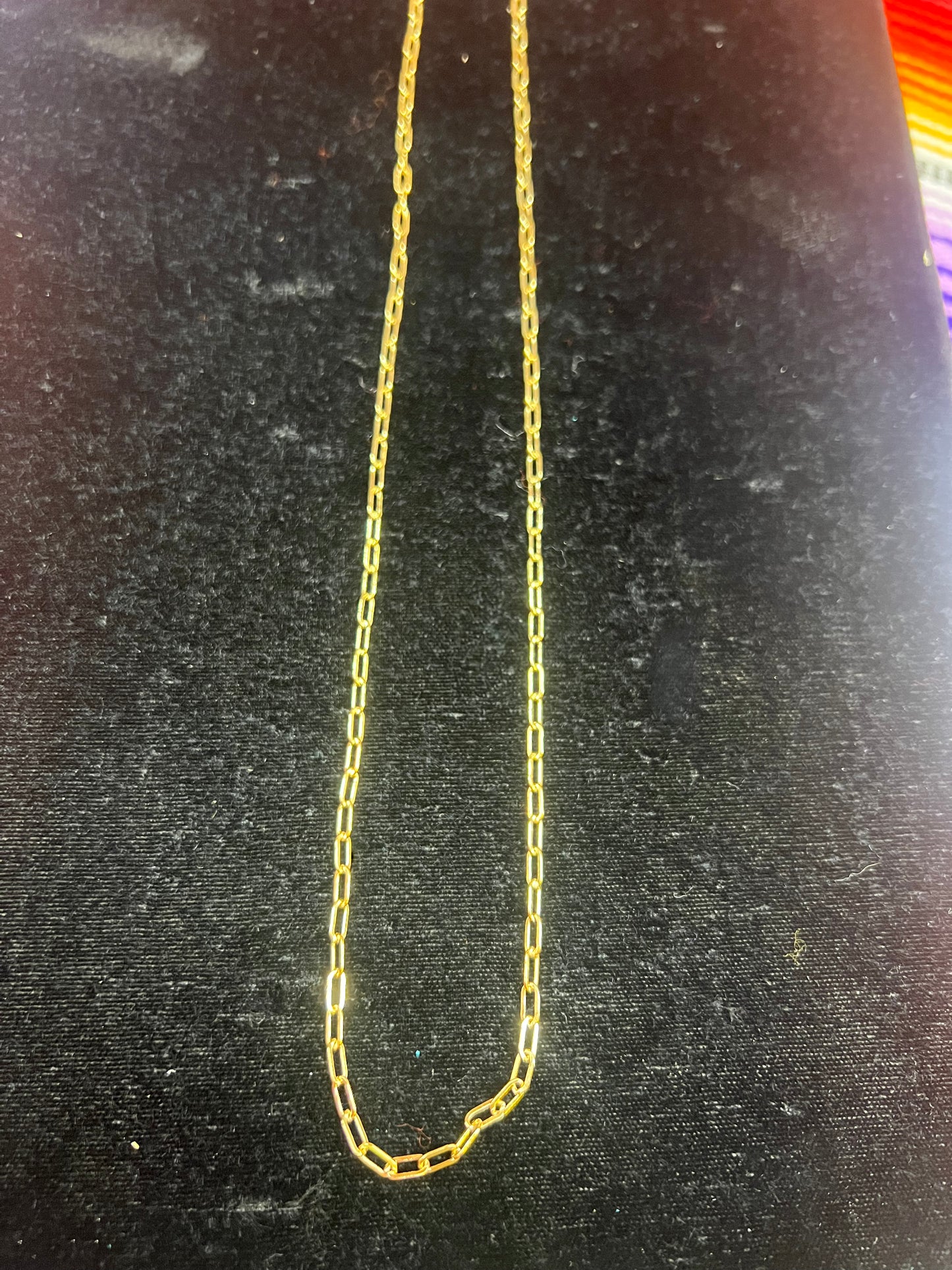 24" 14k Gold Filled Paperclip Chain Necklace