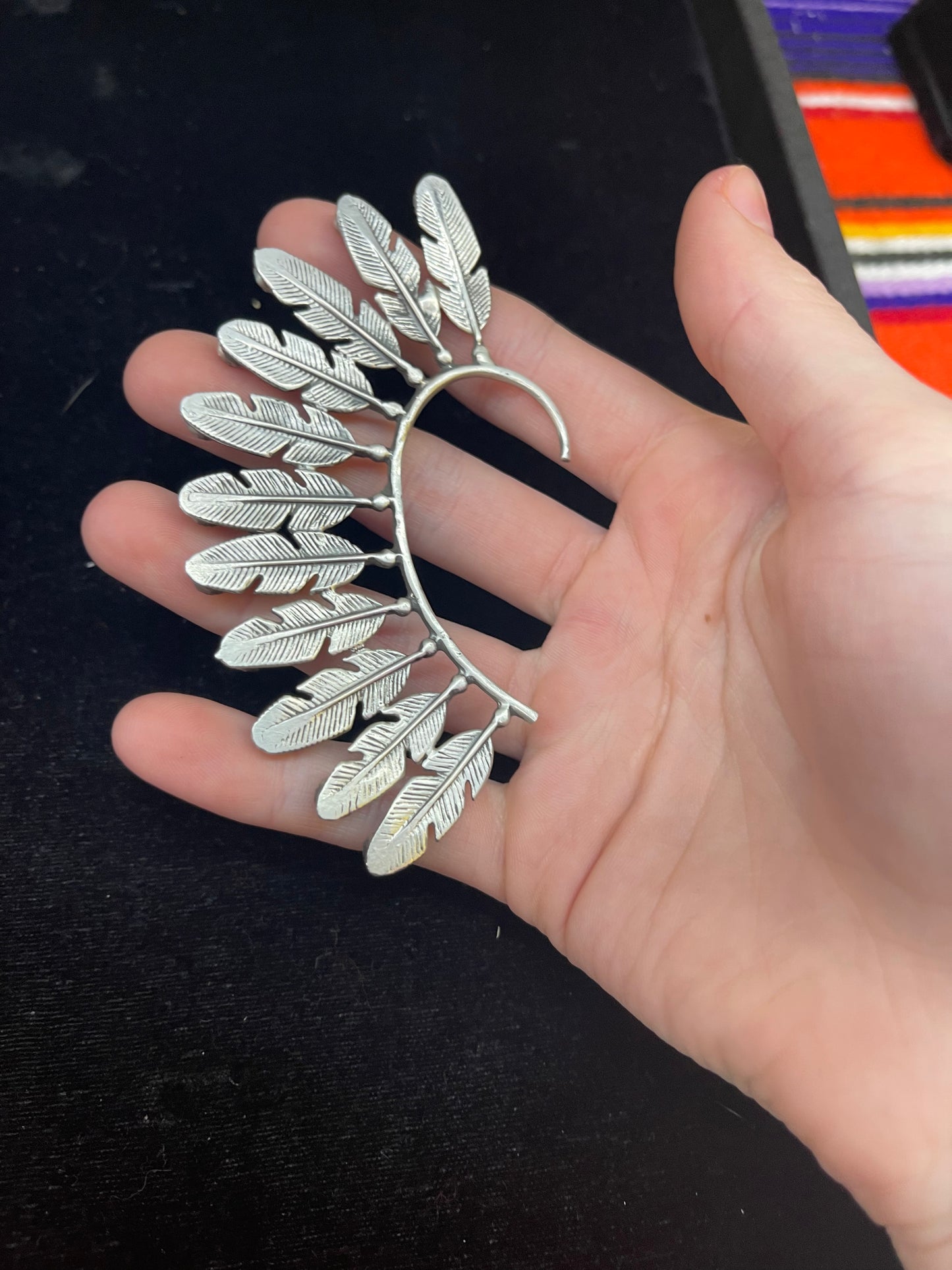 Feather Native Head Dress Earring Cuff