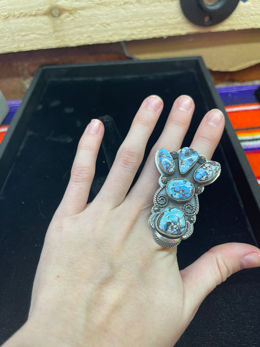 Golden Hills Turquoise 5 Stone Ring