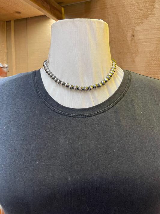 8mm Navajo Pearl Necklace