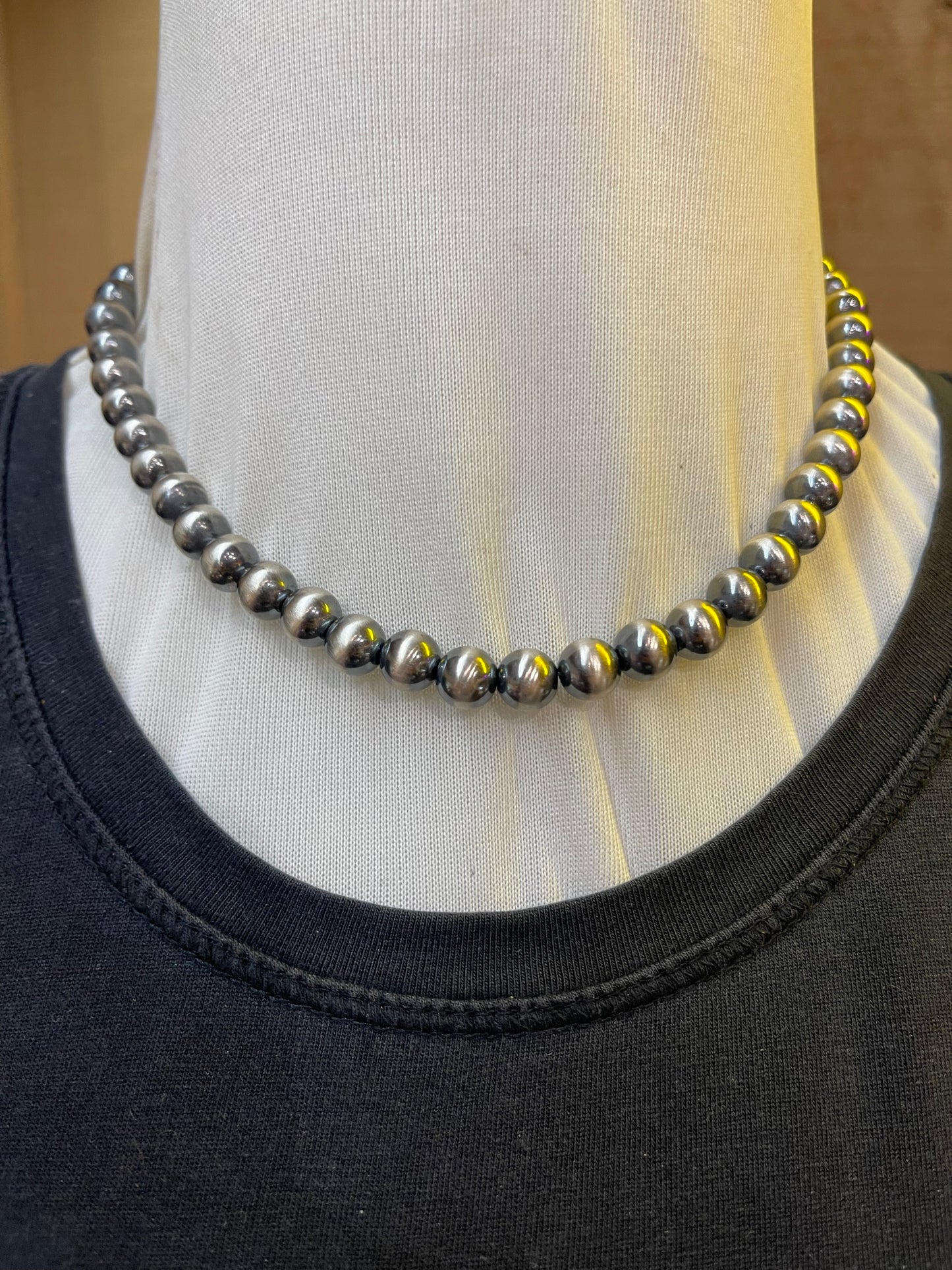 8mm Navajo Pearl Necklace