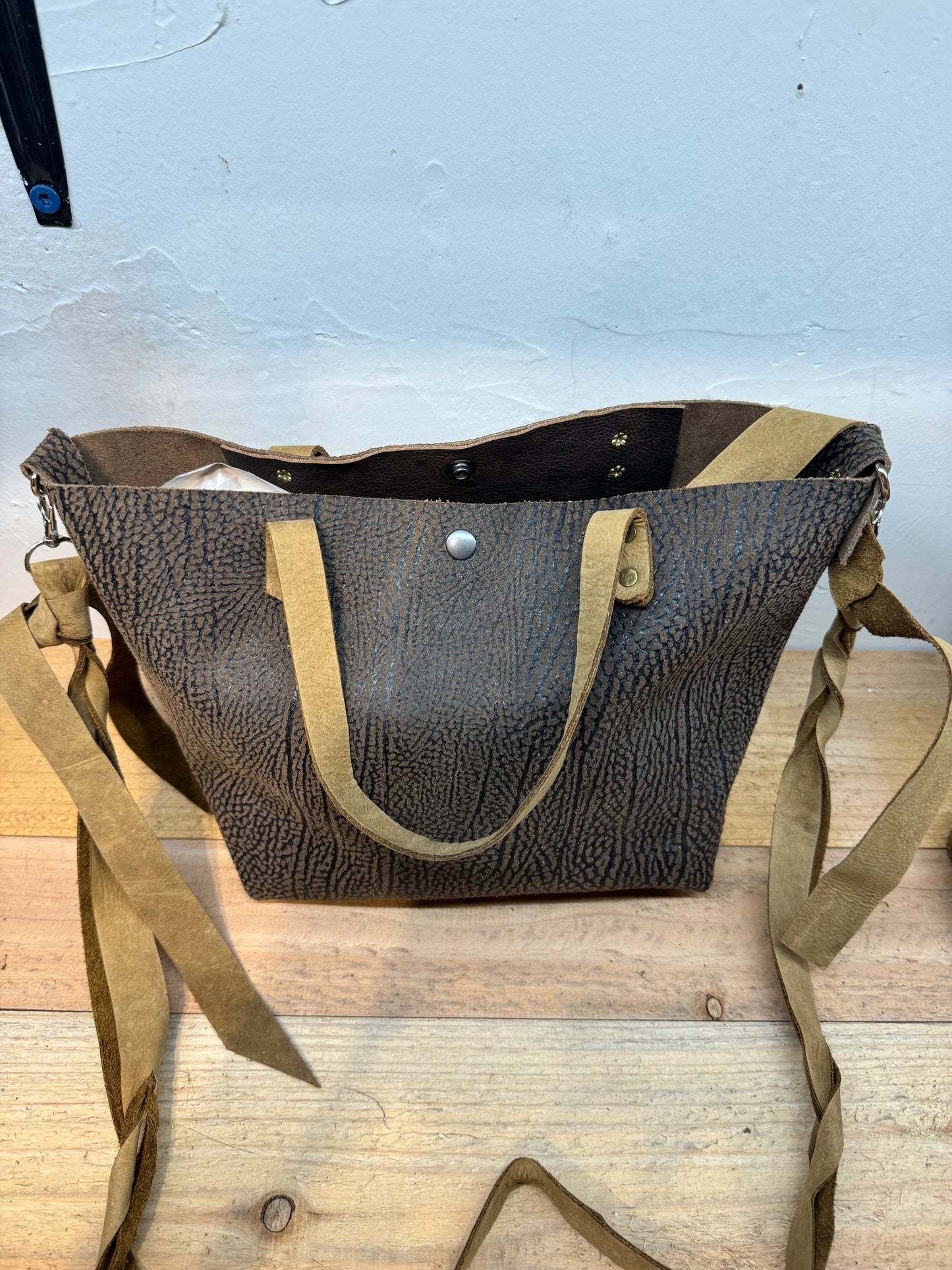 Leather Purse with Removable Strap