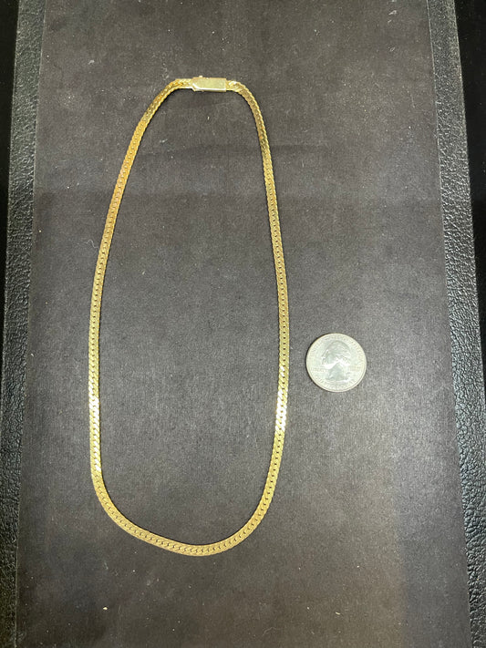 14k Solid Gold Chain Necklace