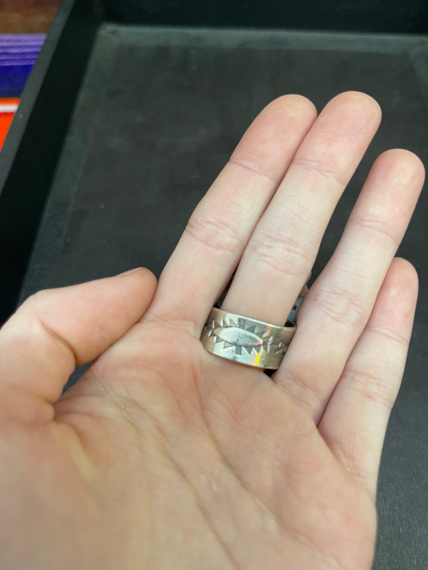 Larger Addition White Buffalo And Turquoise Ring