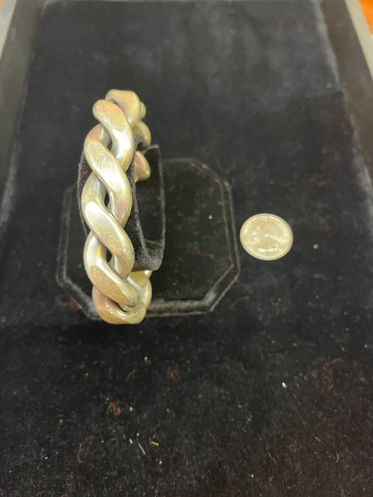 Heavy Twisted Sterling Silver Cuff