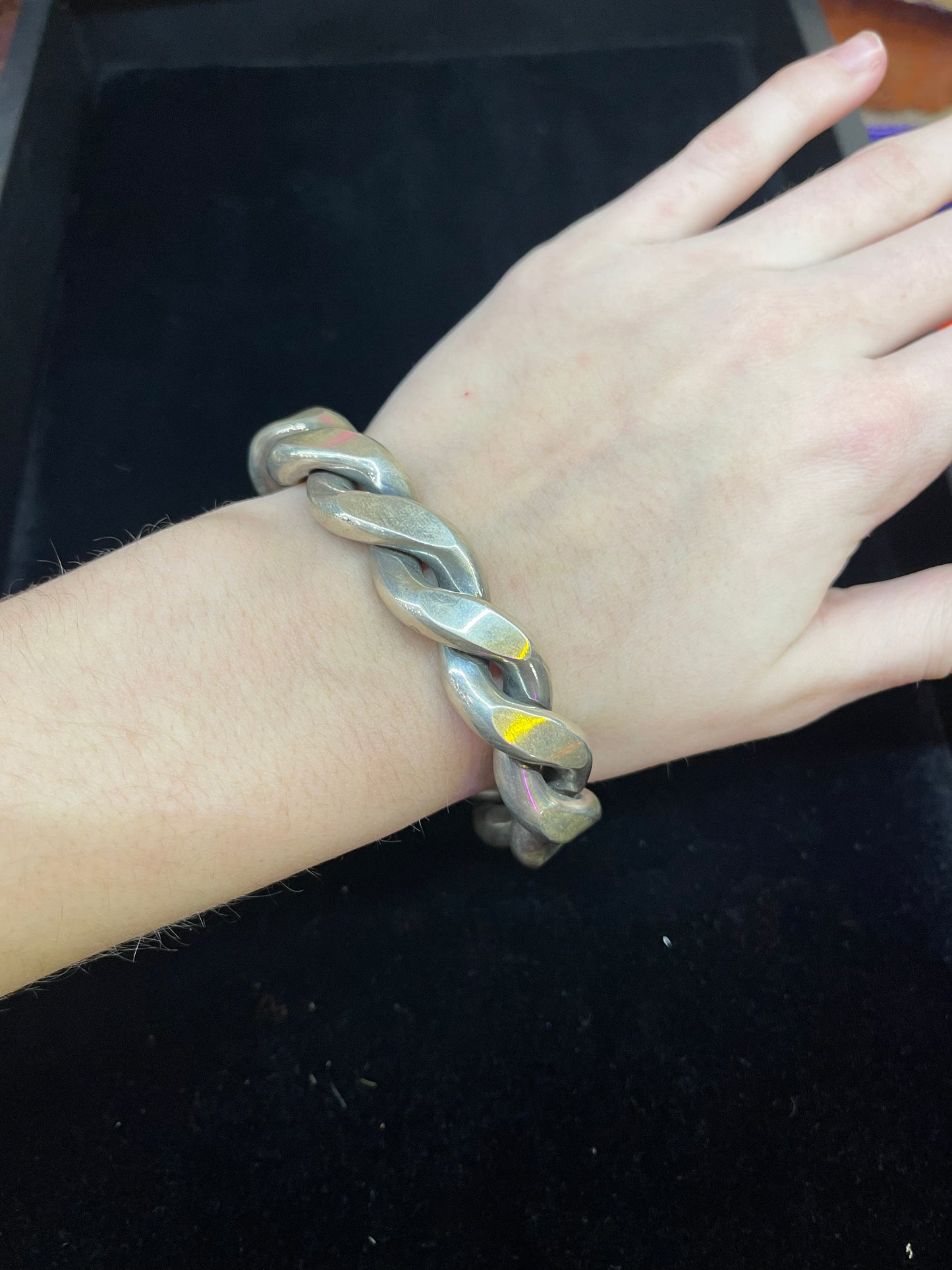 Heavy Twisted Sterling Silver Cuff