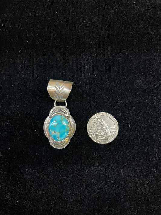 Kingman Turquoise Pendant