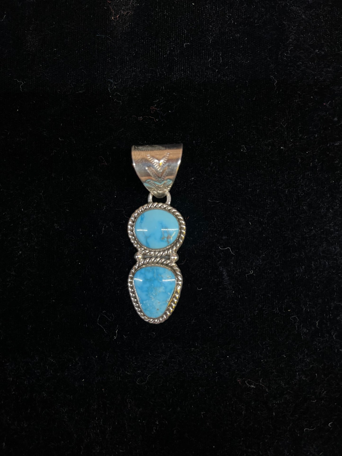 Sonoran Rose Turquoise Pendant