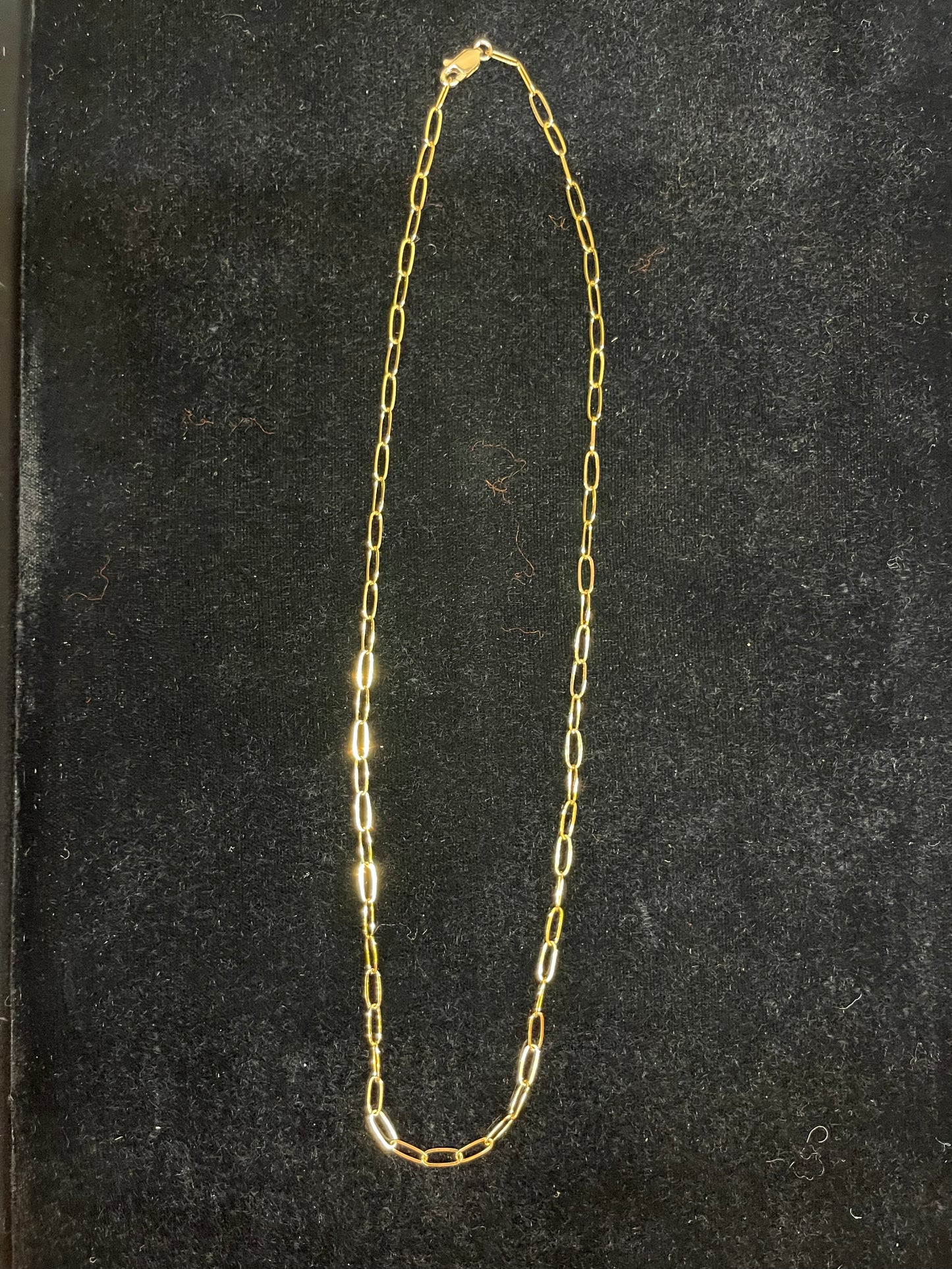 18" 14k Gold Filled Paperclip Chain