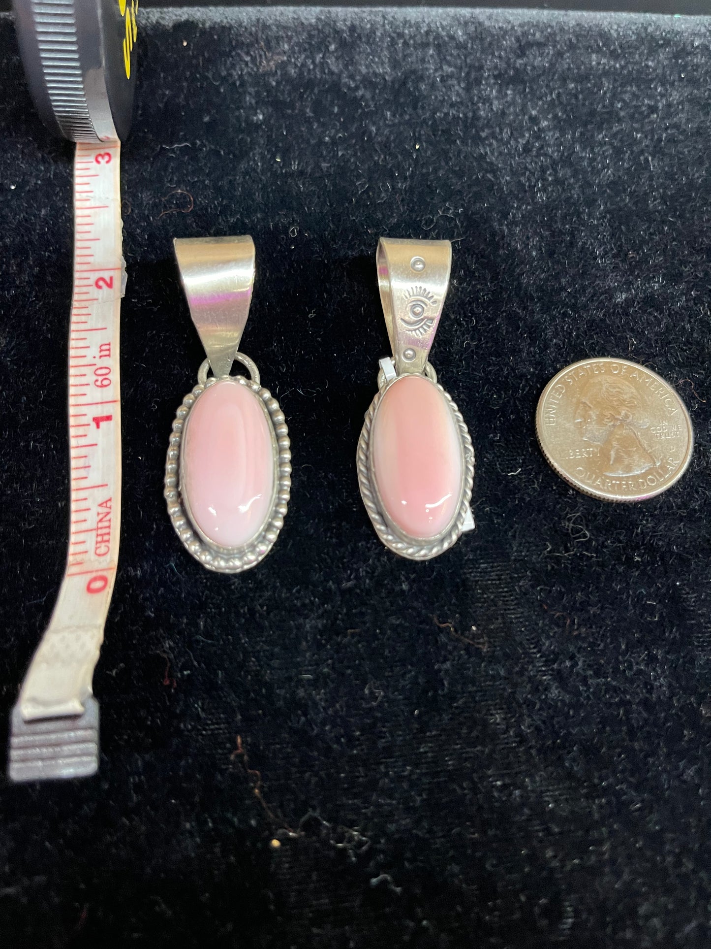 Oval Pink Conch Shell Pendant