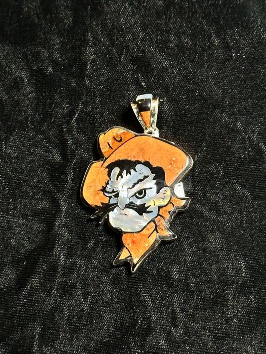 Pistol Pete Oklahoma State Cowboys Pendant