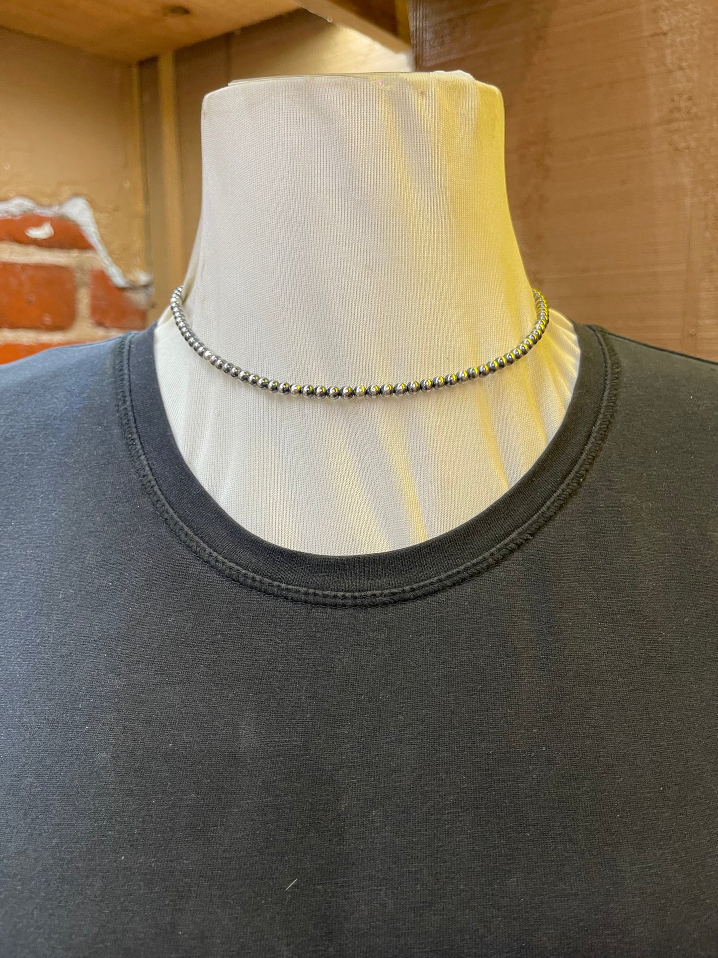 16" 4mm Navajo Pearls