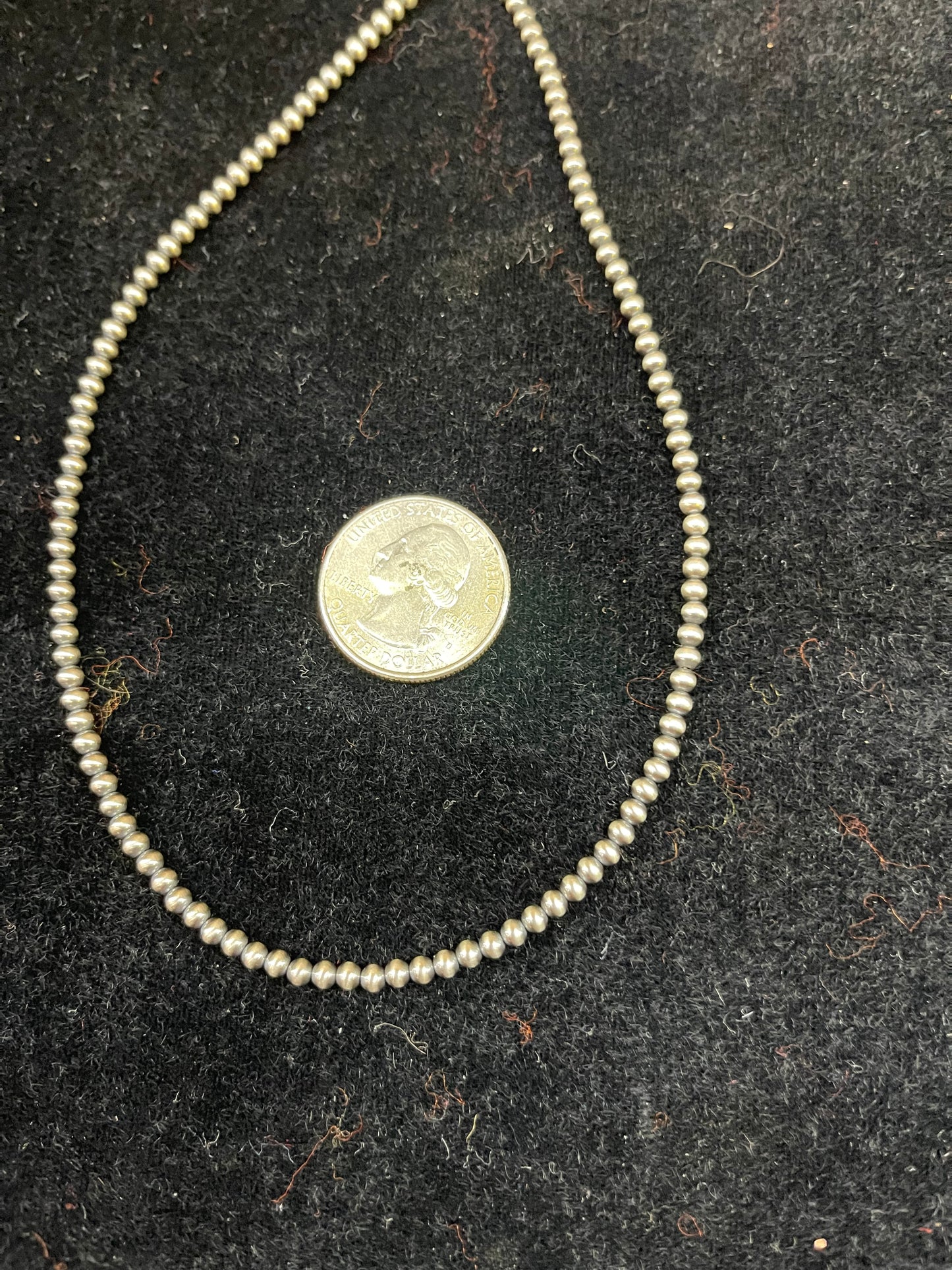 3mm 14" Navajo Pearl Necklace
