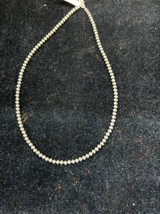 3mm 14" Navajo Pearl Necklace