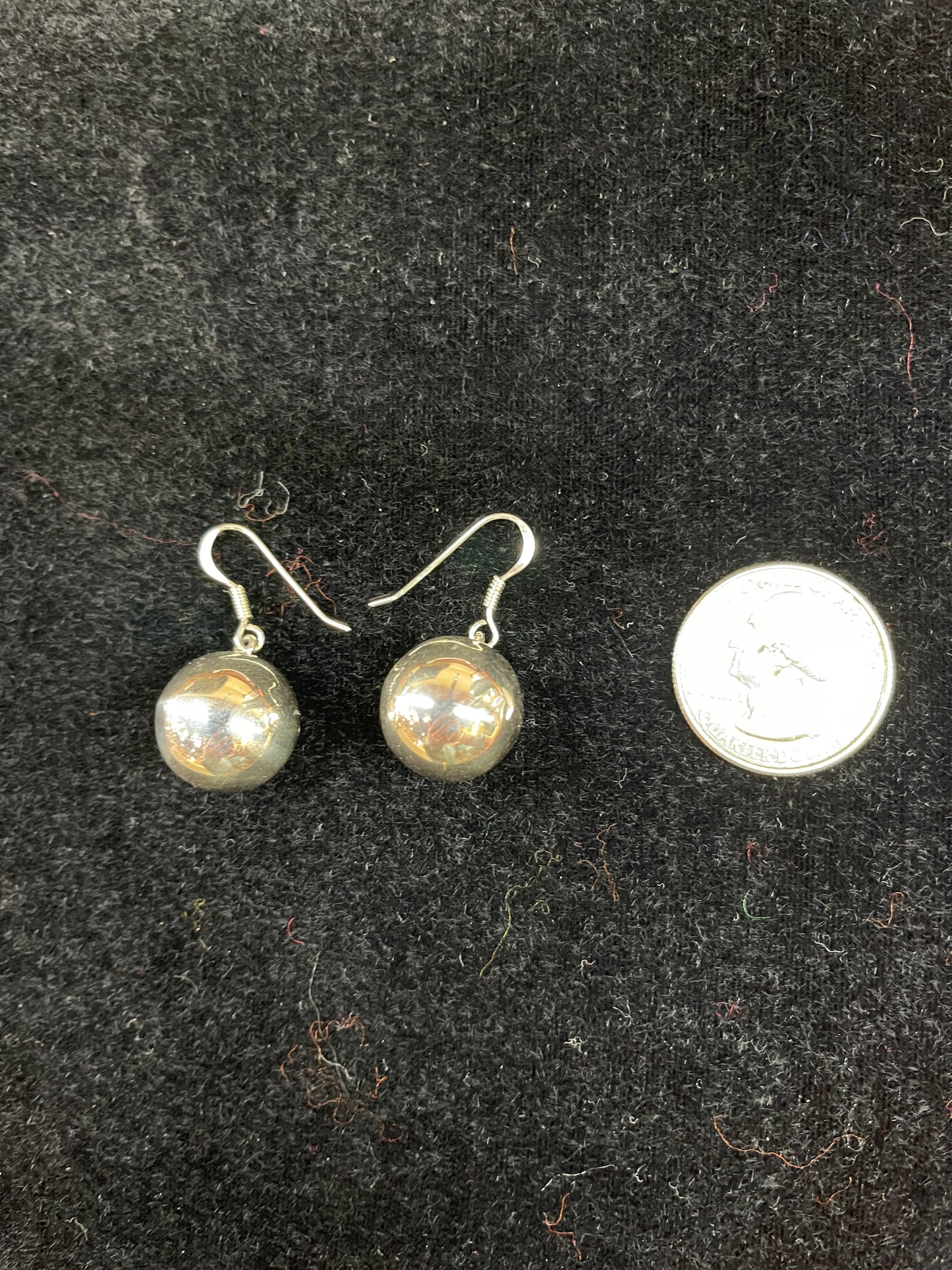 14mm Sterling Silver Ball Earrings