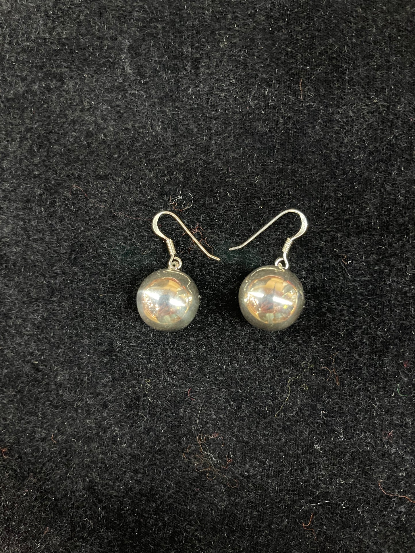 14mm Sterling Silver Ball Earrings