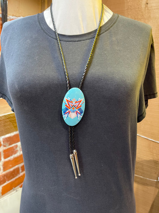 Turquoise Inlay Bolo Tie
