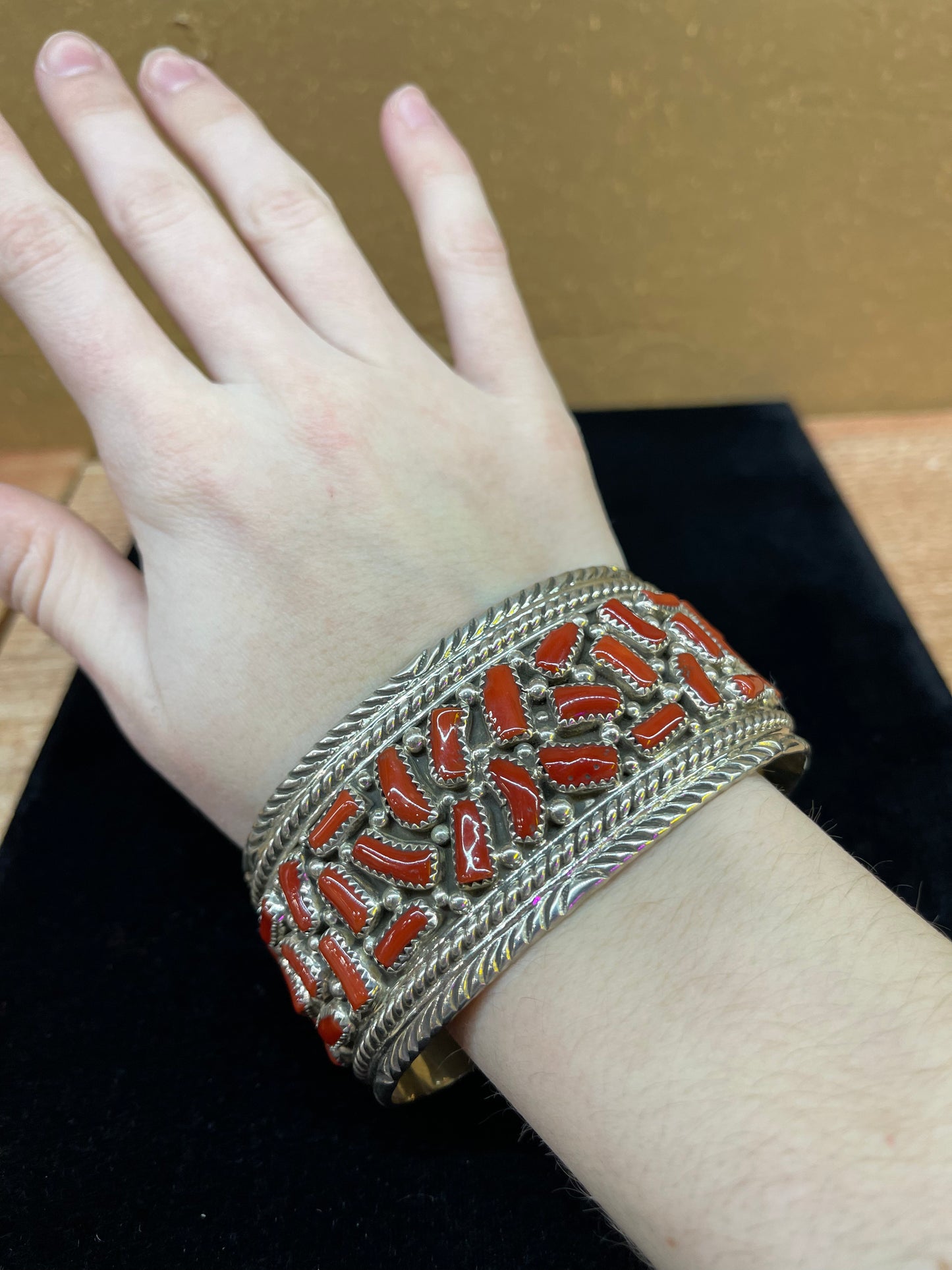 Red Coral Cuff