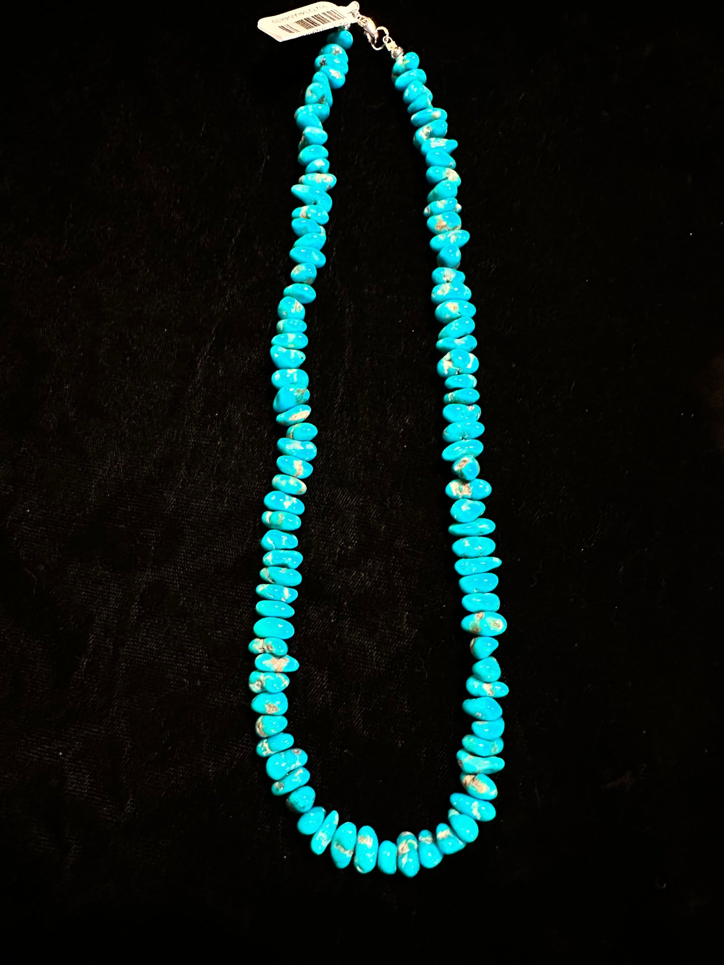 Sleeping Beauty Chunk Turquoise Necklace (18”)