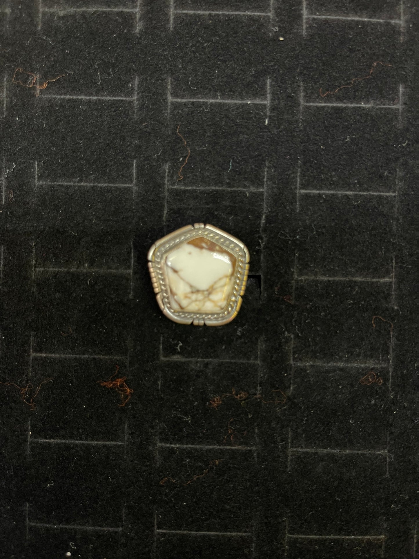 Wild Horse Hexagon Ring By D.Skeets Navajo