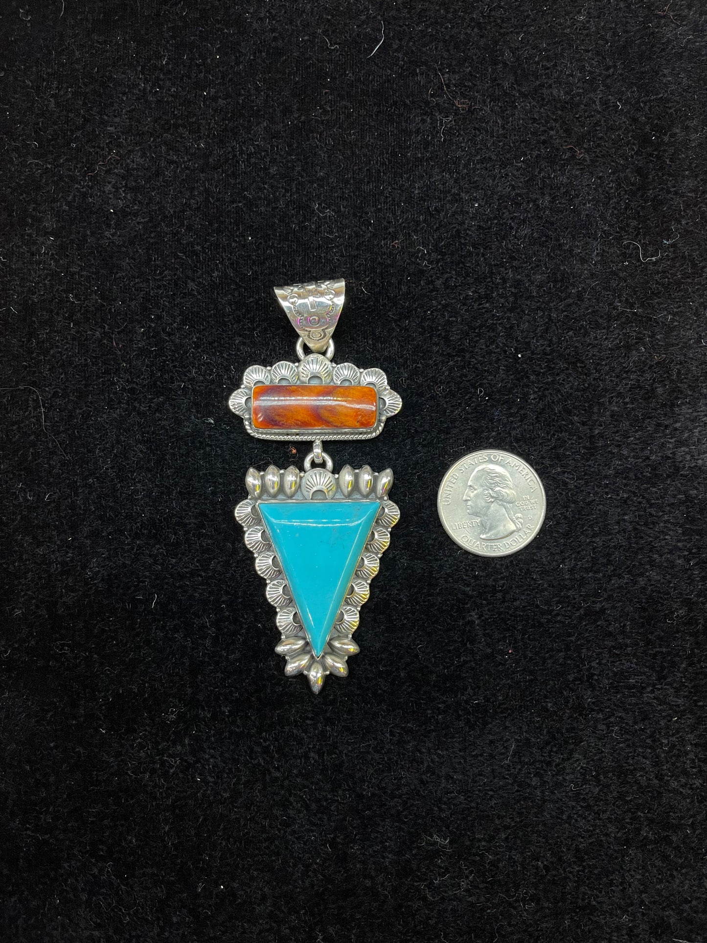 Spiny and Turquoise Pendant