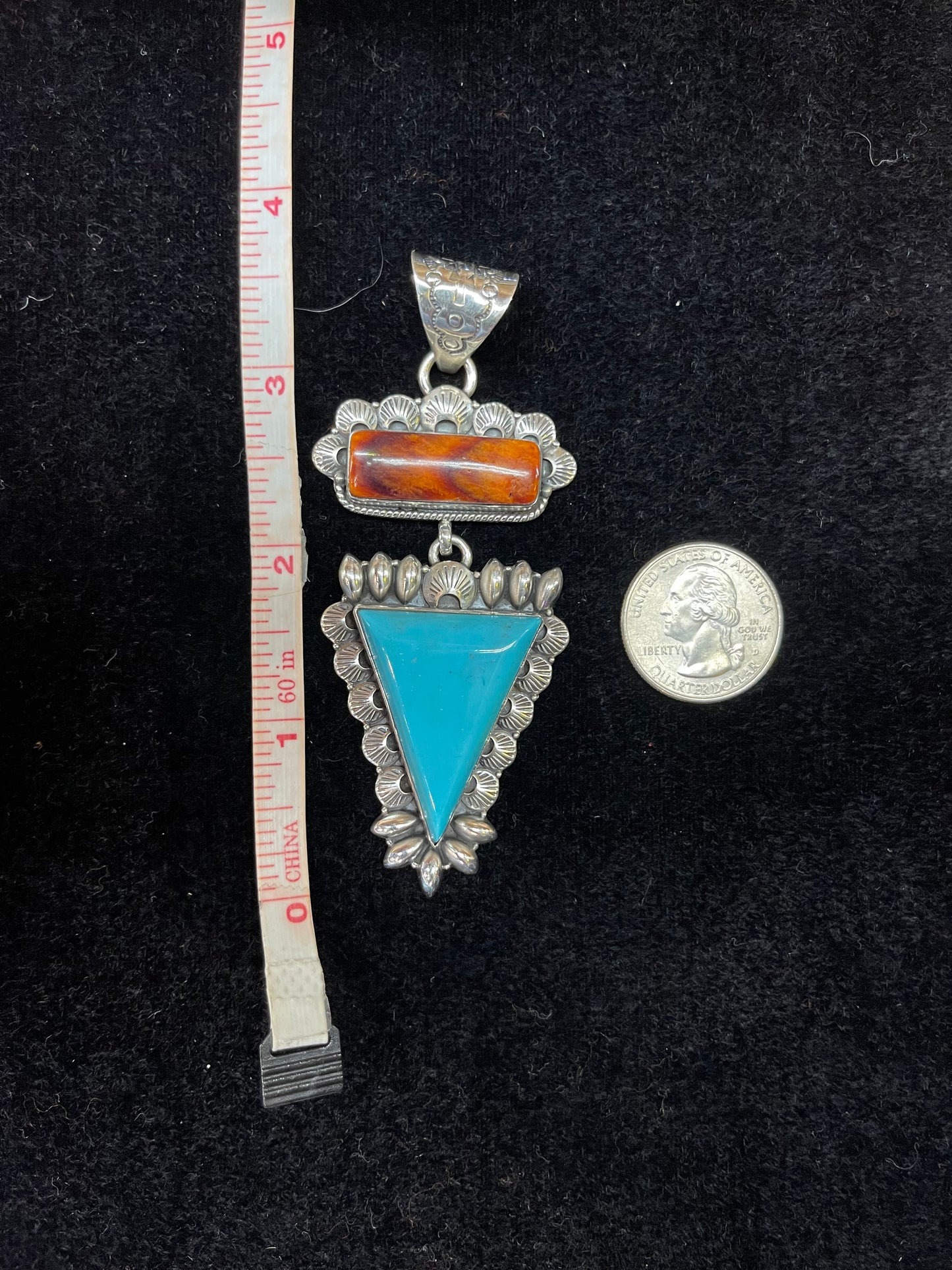 Spiny and Turquoise Pendant