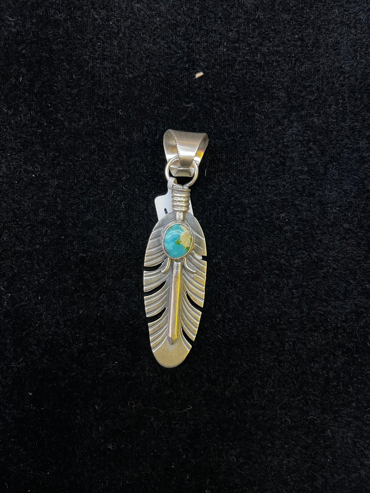 Sonoran Gold Feather Pendant by Jeff Largo