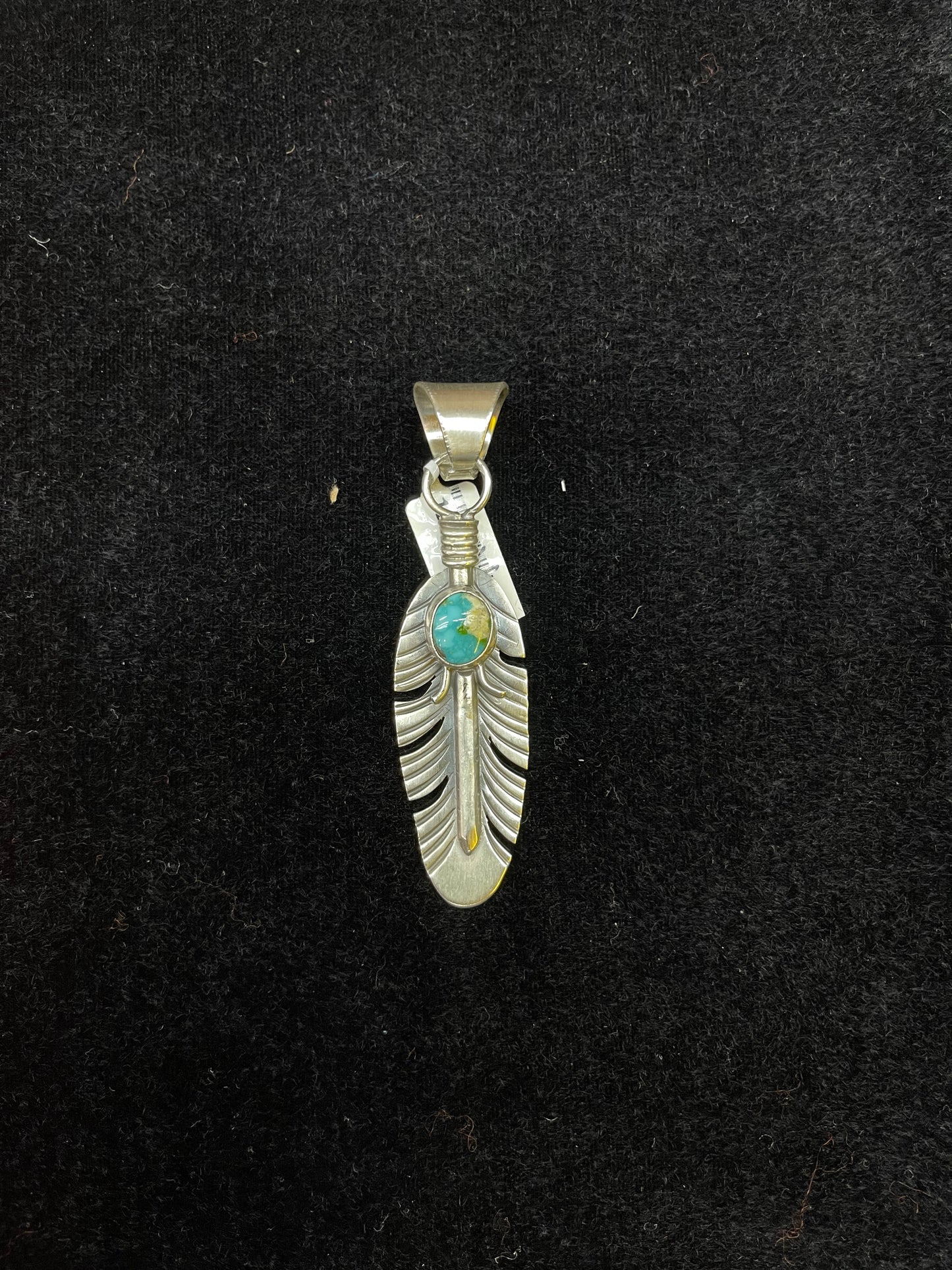 Sonoran Gold Feather Pendant by Jeff Largo