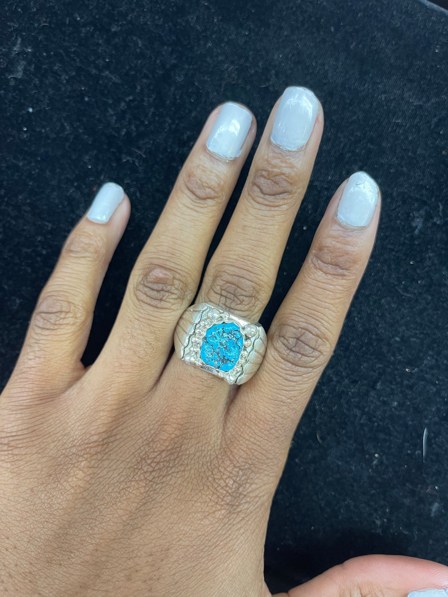 11.5 Natural Sleeping Beauty Turquoise Ring