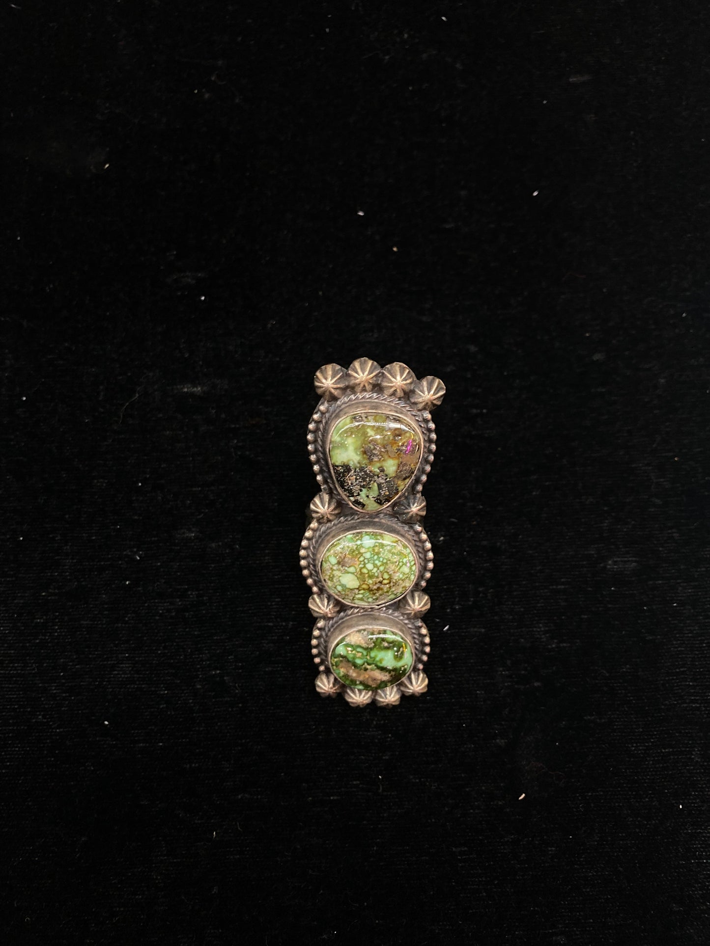 8.5 Sonoran Gold Ring Signed MT, Navajo