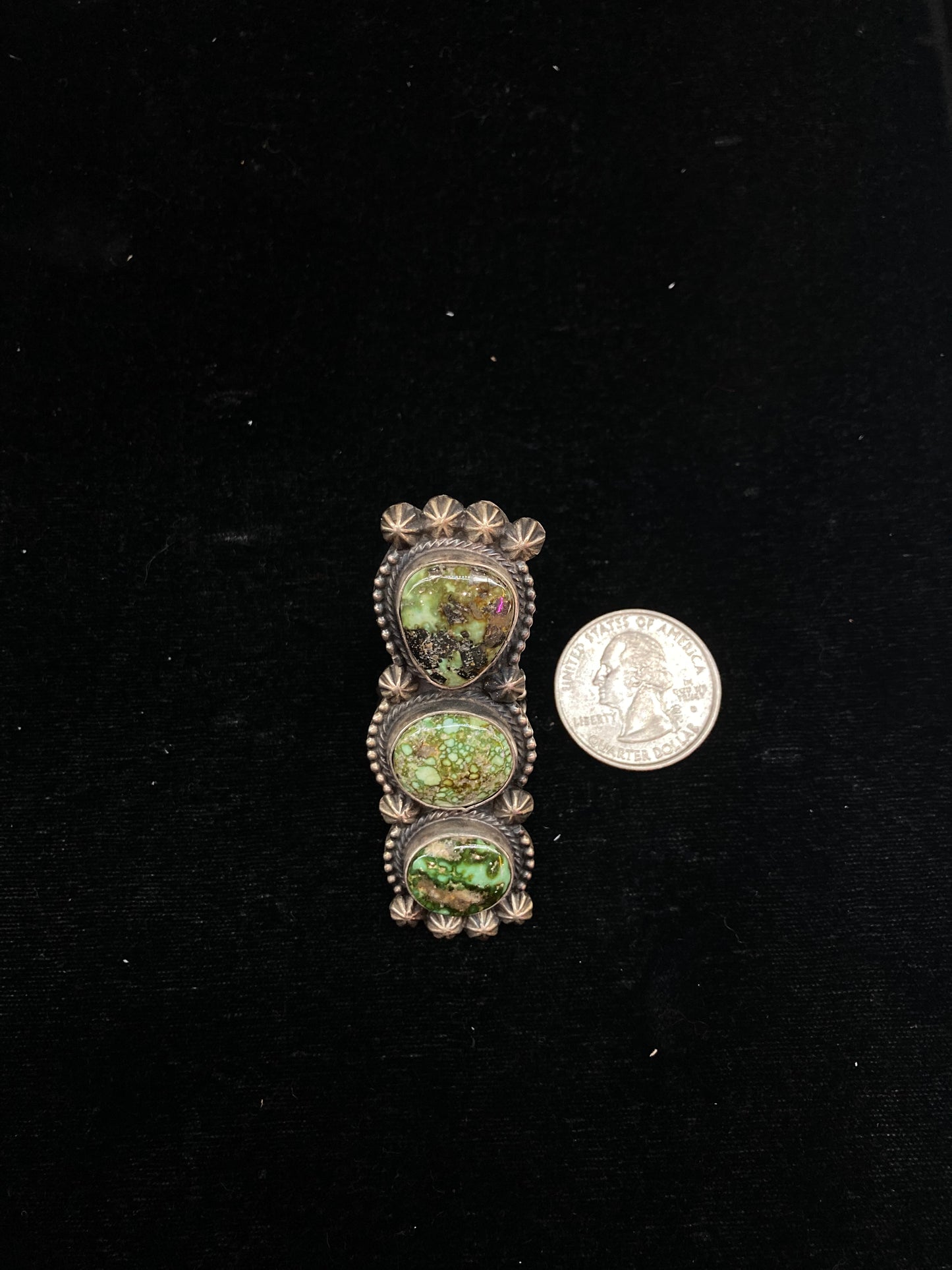 8.5 Sonoran Gold Ring Signed MT, Navajo