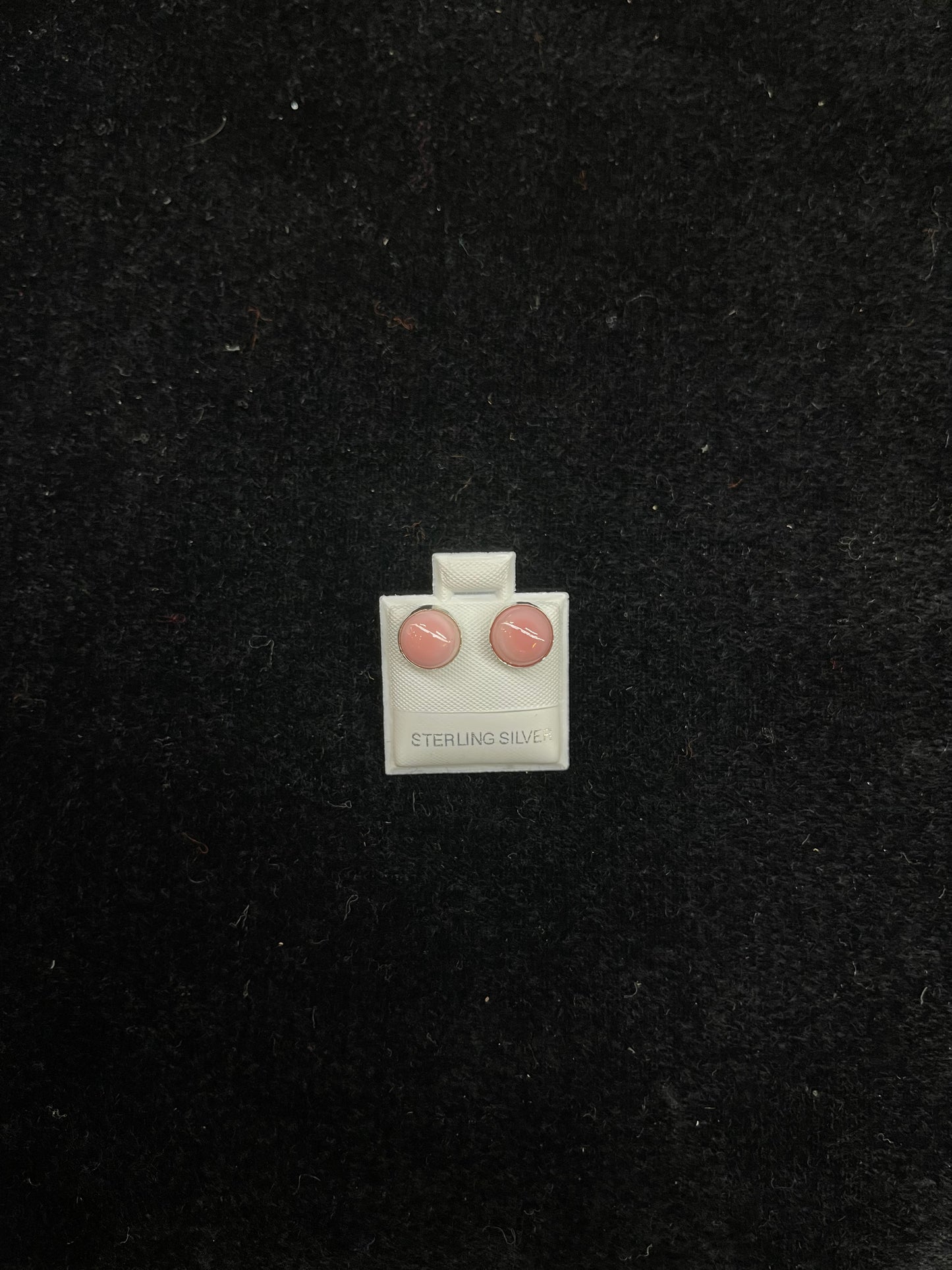 8mm Cotton Candy Circle Earrings