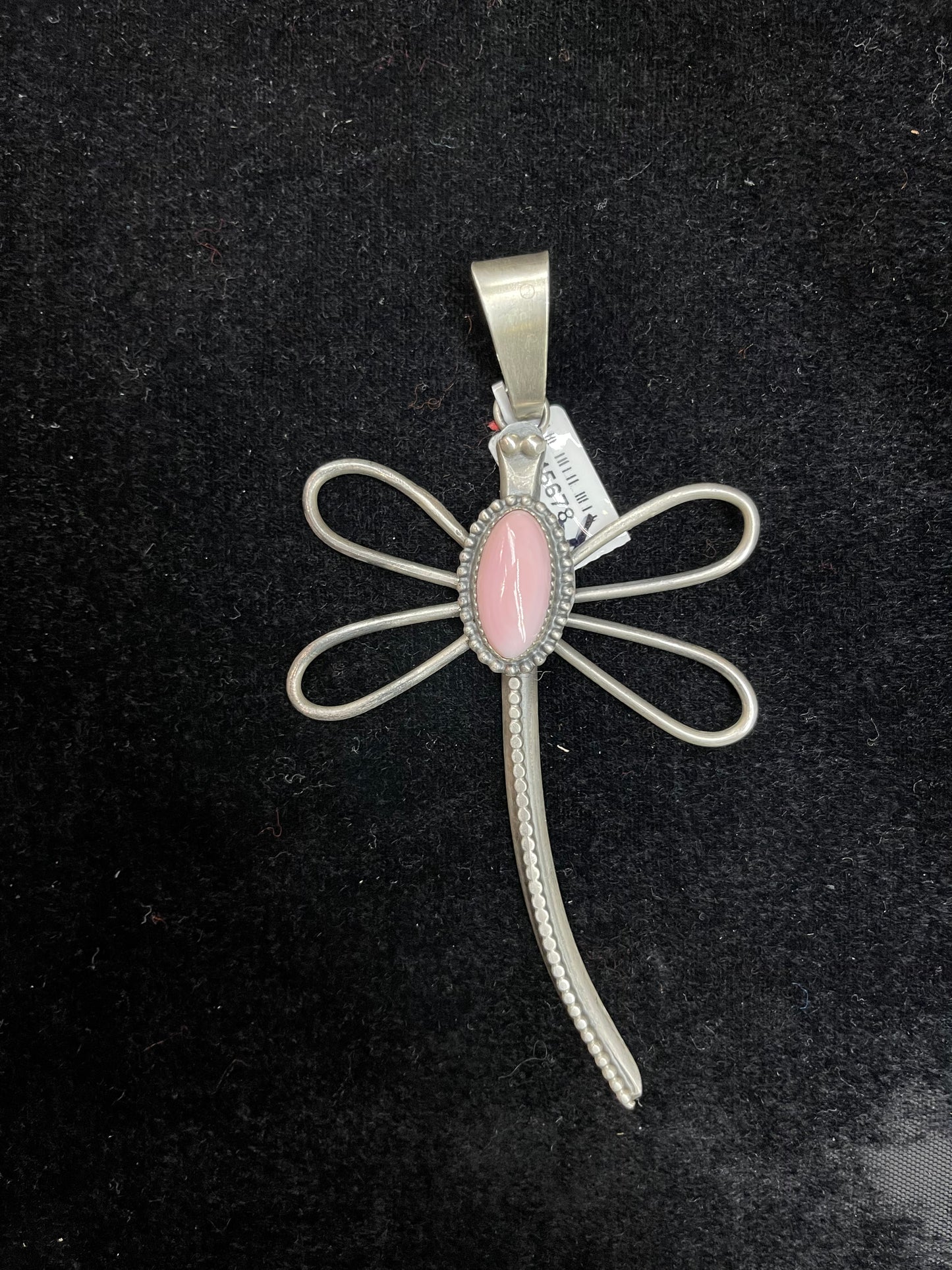 Pink Conch Shell Dragonfly Pendants Navajo