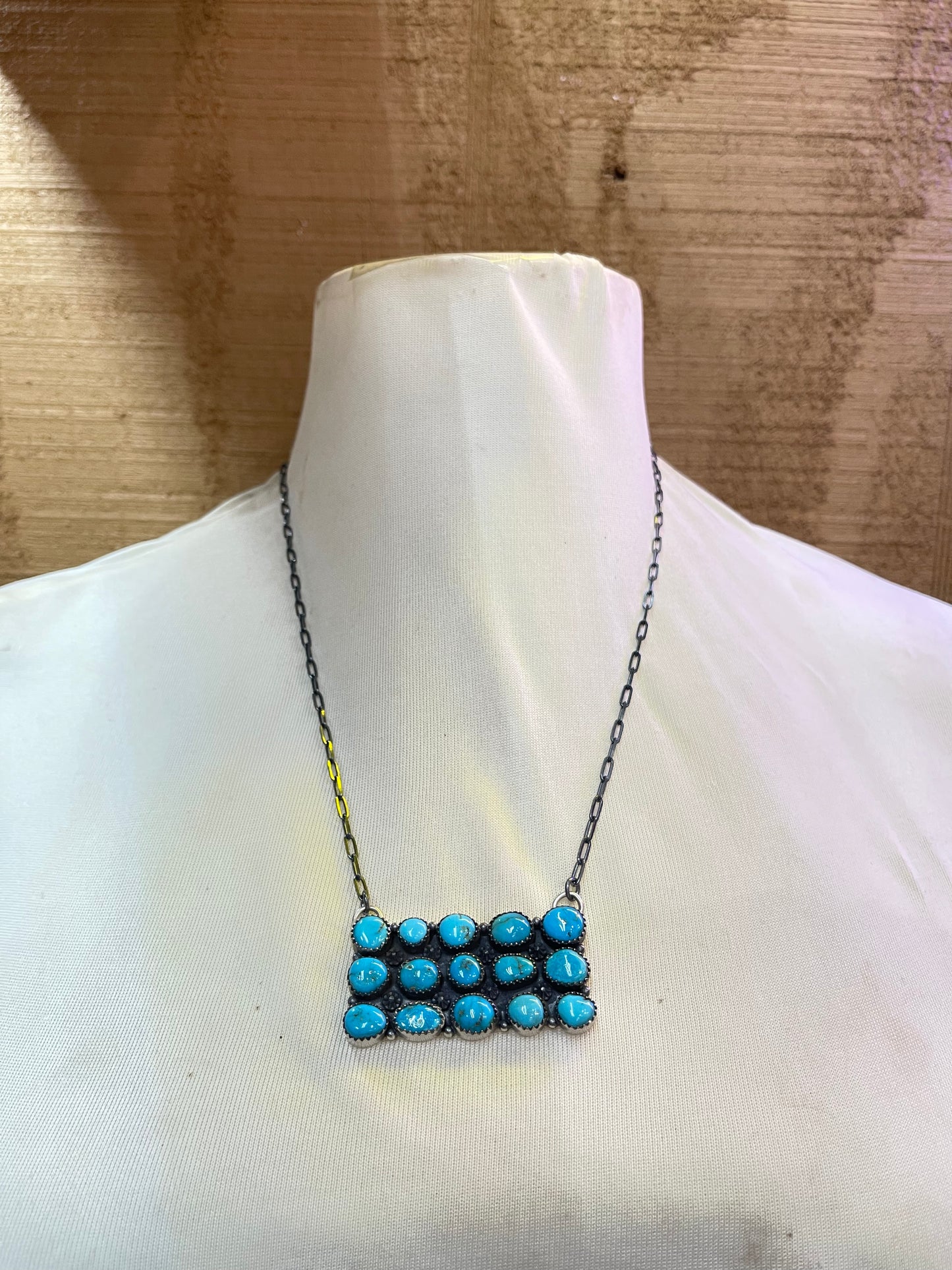 20” Natural Sleeping Beauty Turquoise Necklace
