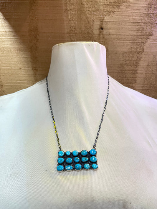 20” Natural Sleeping Beauty Turquoise Necklace