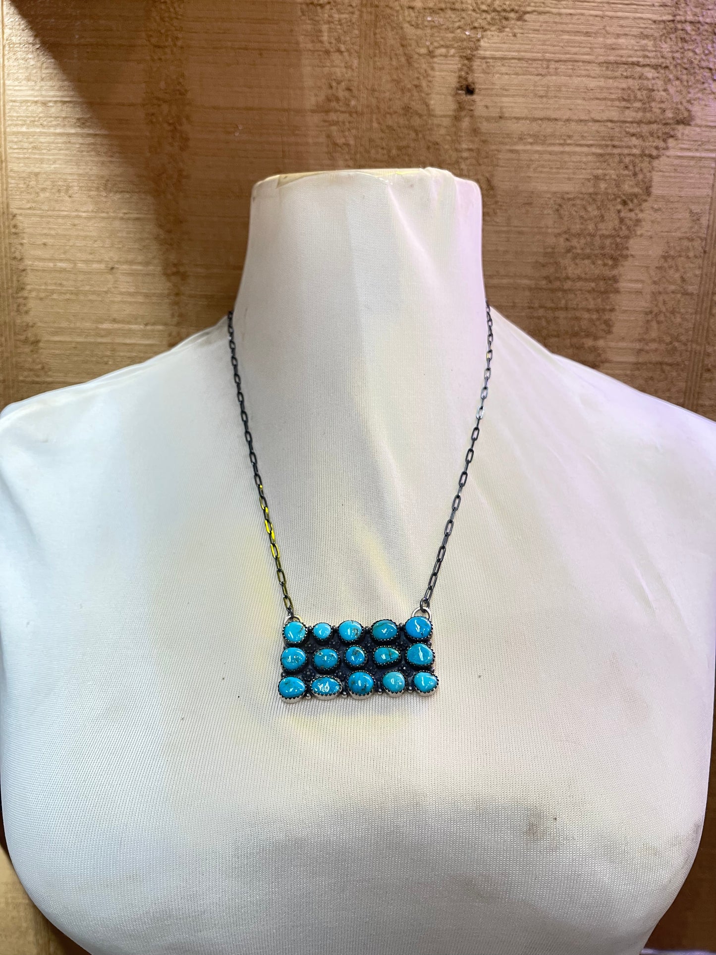 20” Natural Sleeping Beauty Turquoise Necklace