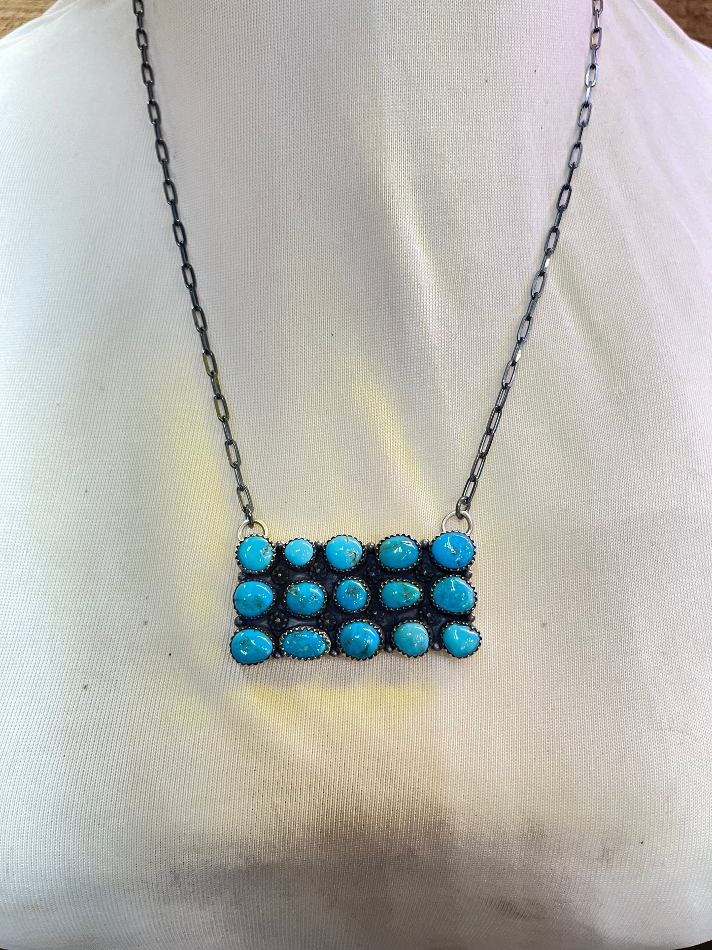 20” Natural Sleeping Beauty Turquoise Necklace