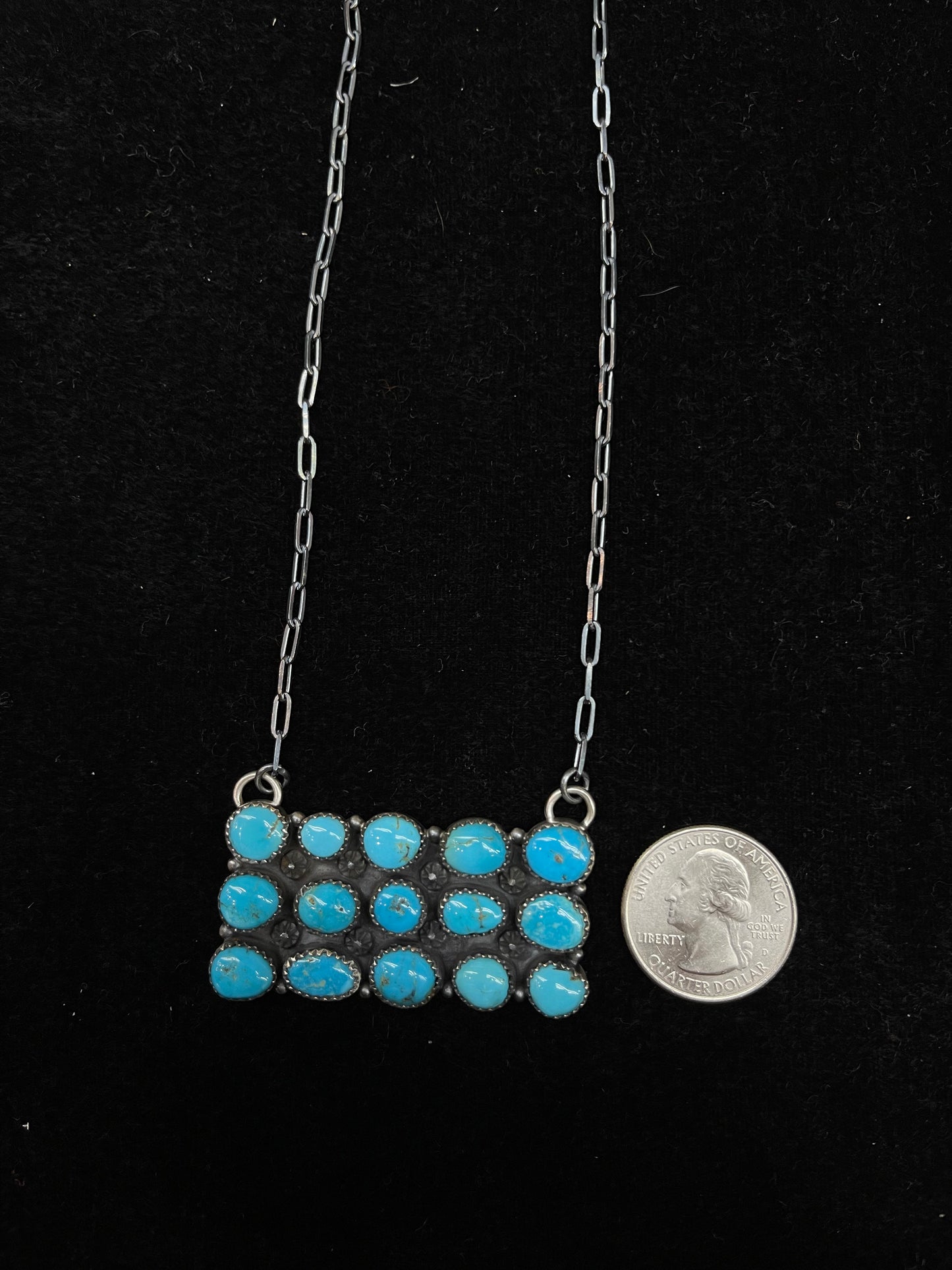 20” Natural Sleeping Beauty Turquoise Necklace