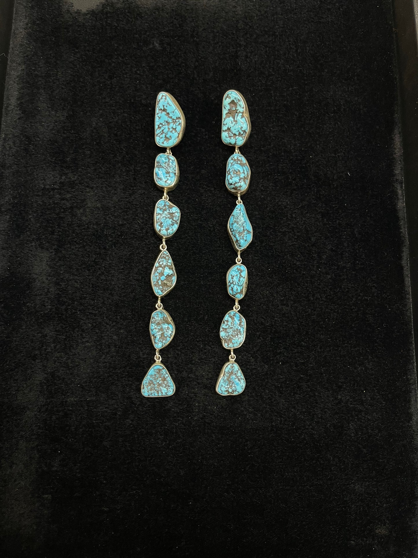 Kingman Turquoise Earrings by Federico Jimenez