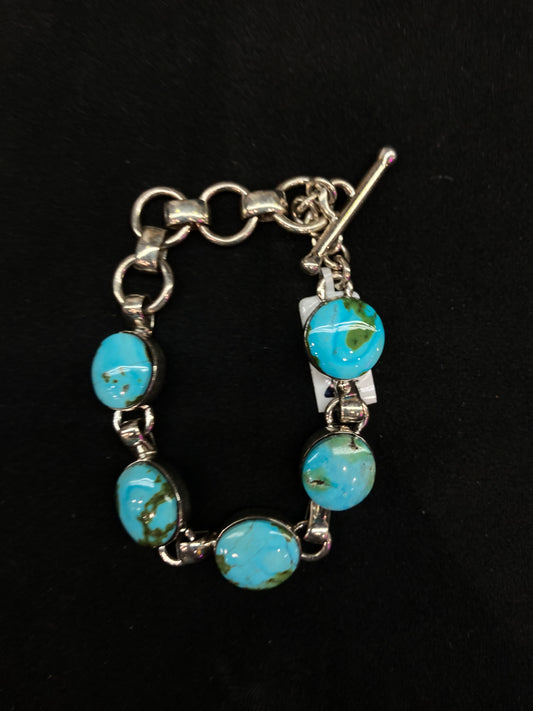 5 1/2”-7 1/4” Sonoran Gold Turquoise Beacelet
