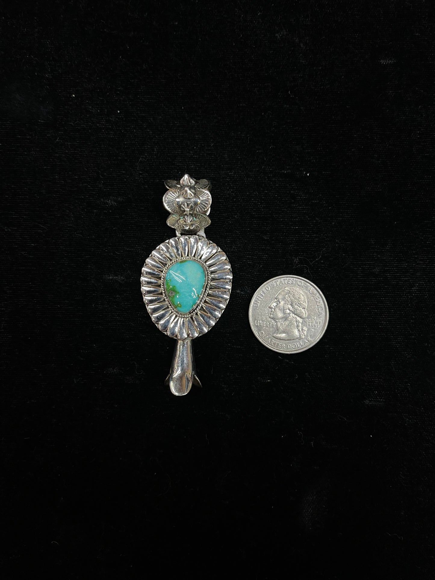 Sonoran Gold Turquoise Blossom Pendant