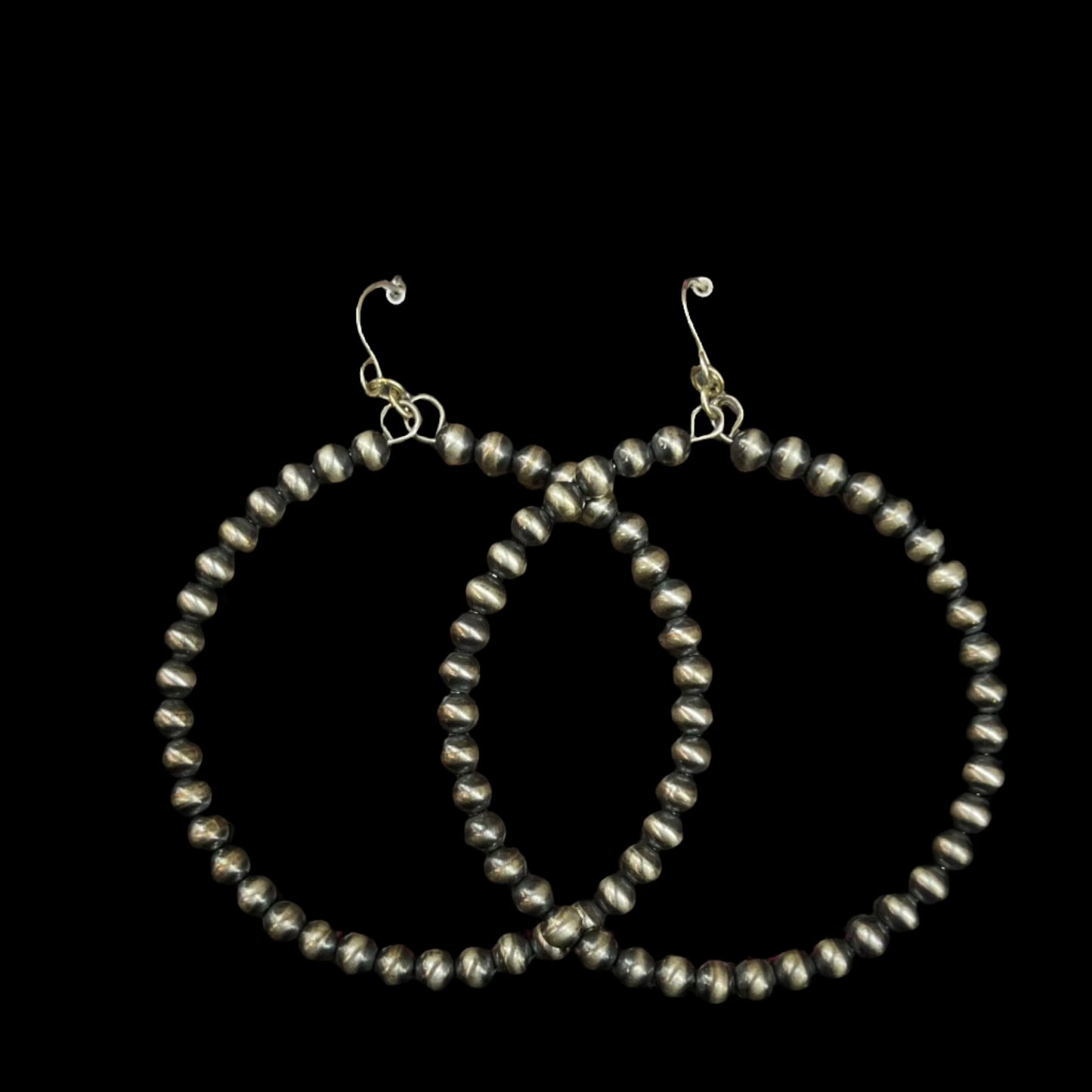 4mm Navajo Pearl Hoop Earrings