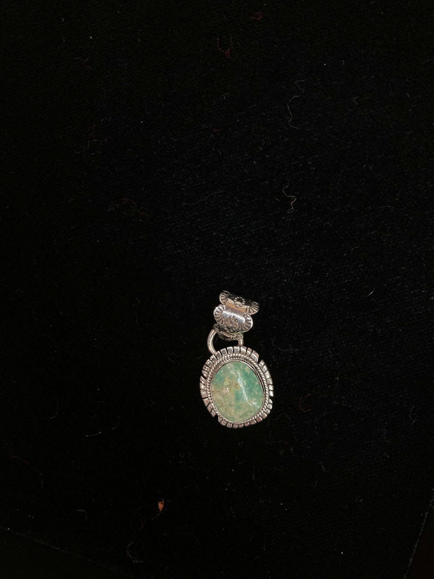 Dainty Turquoise Pendant with a 7mm bale