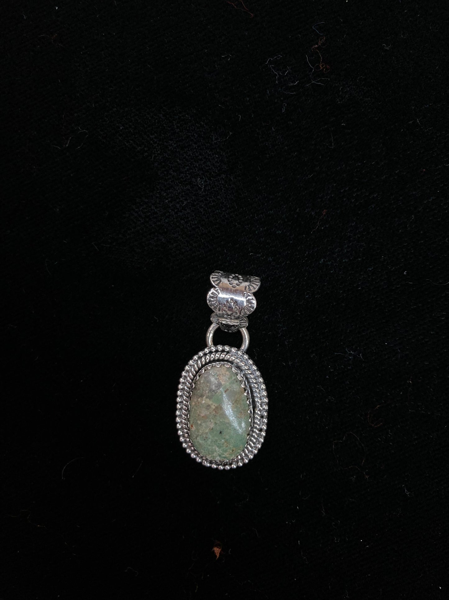 Small Turquoise pendant with a 7mm Bale